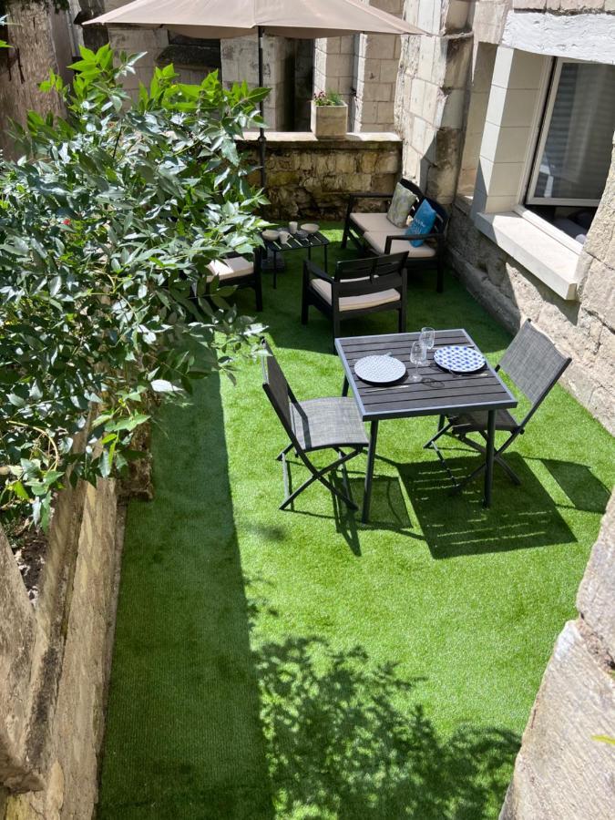 Le Badebec, Appt Dans Maison Typique Avec Jardin Prive Chinon Kültér fotó